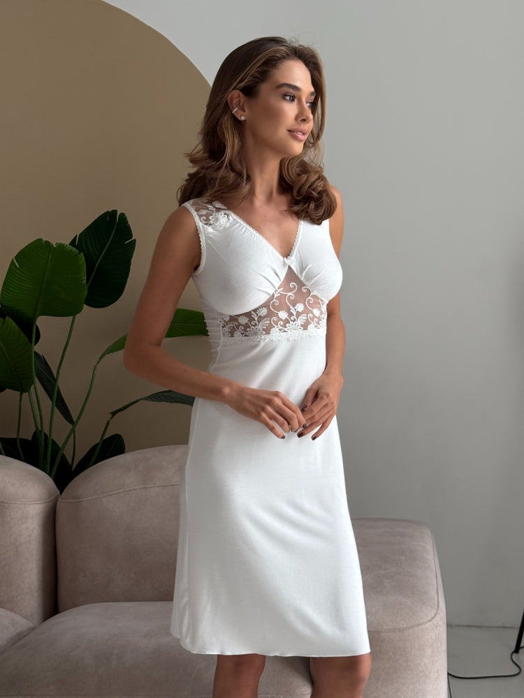 Ivory bridal nightgown