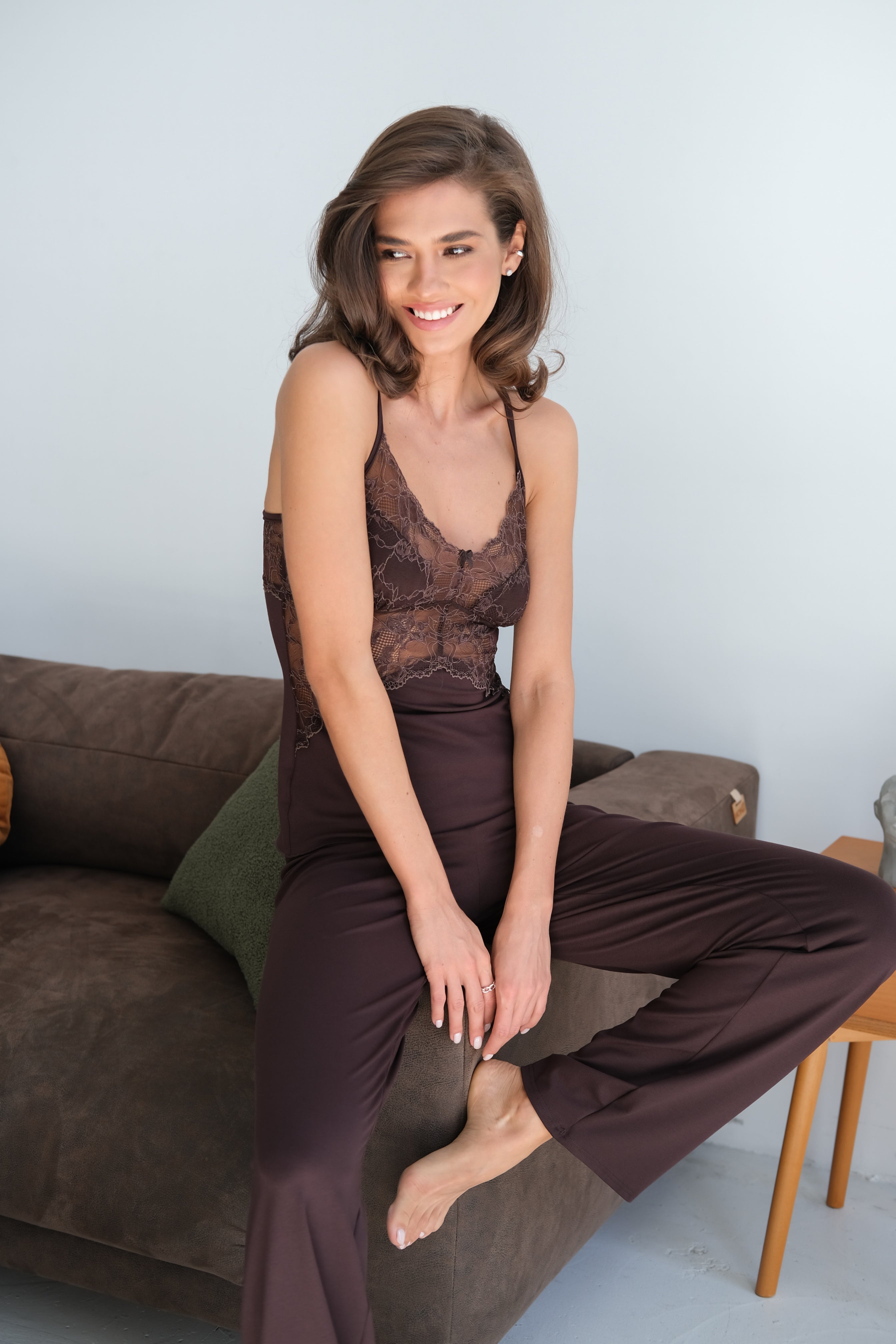 Ensemble de pyjama TP-M-4 Chocolat