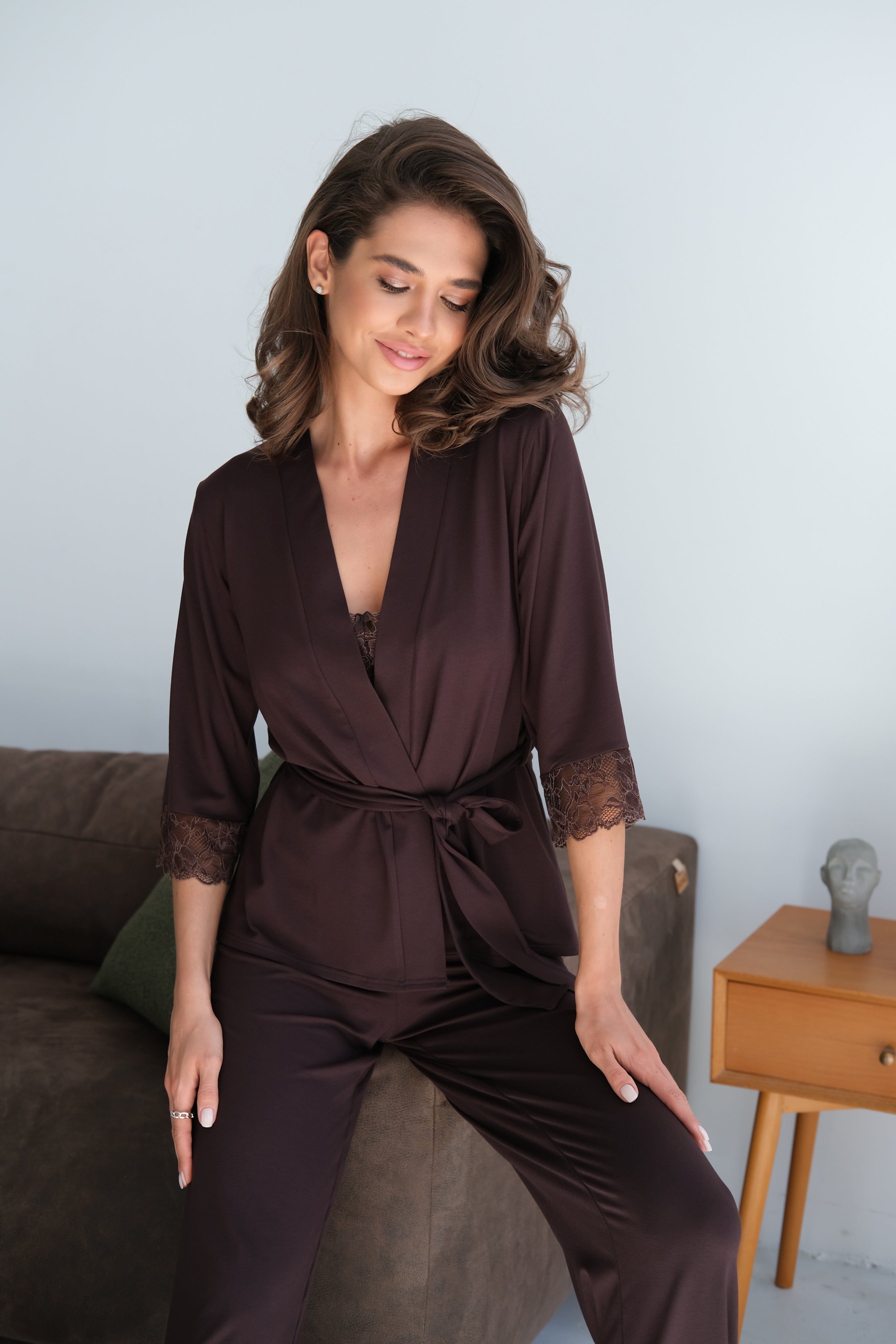 Ensemble de pyjama TP-M-4 Chocolat