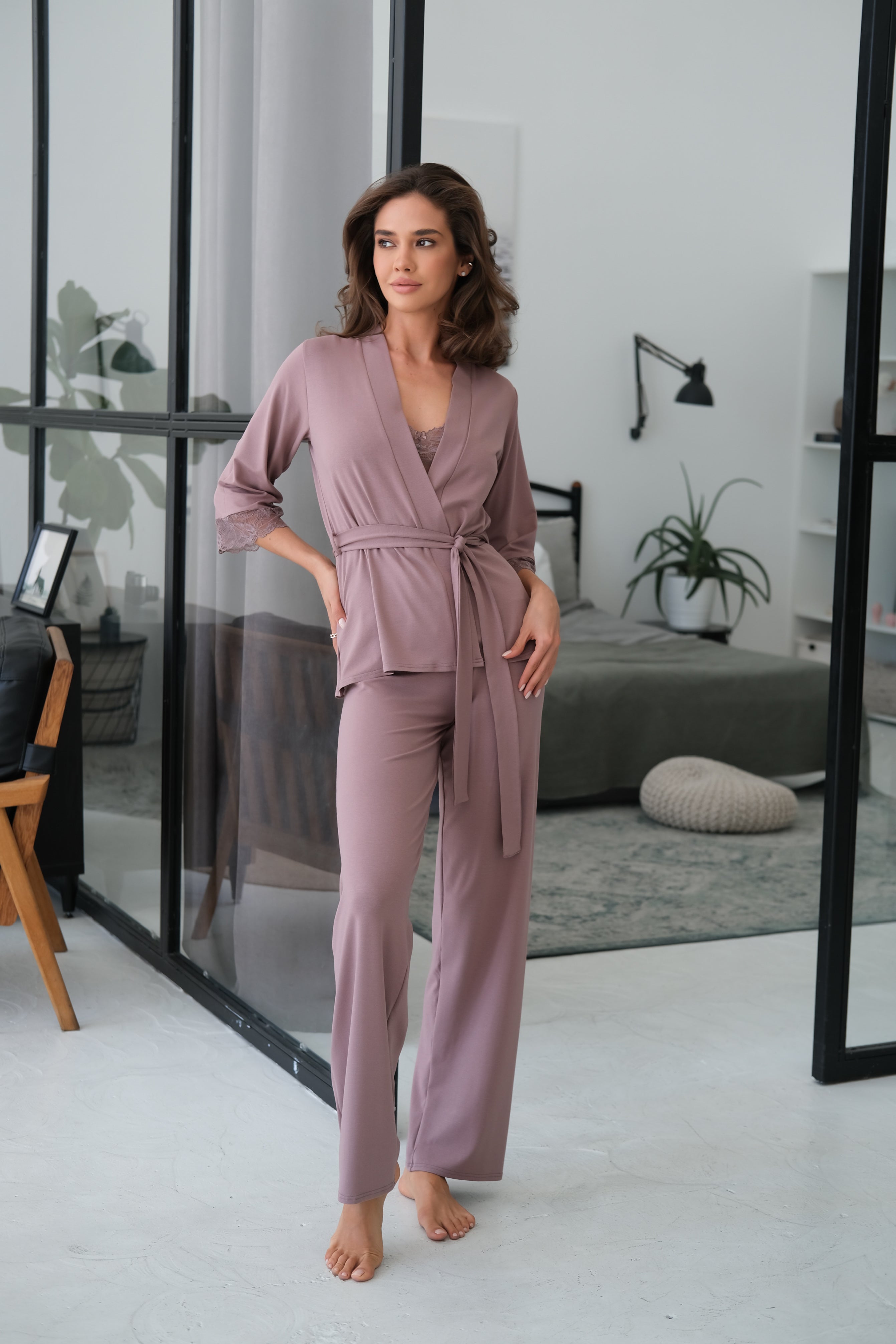 Ensemble de pyjama TP-M-4 Latte