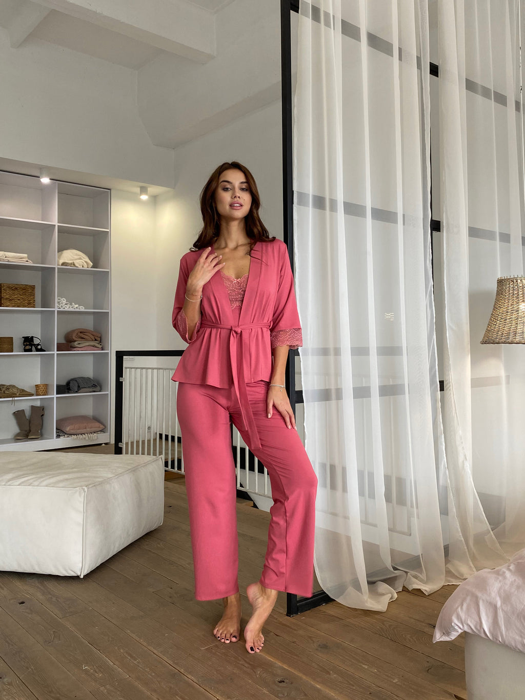Pajama Set TP-M-4 Coral