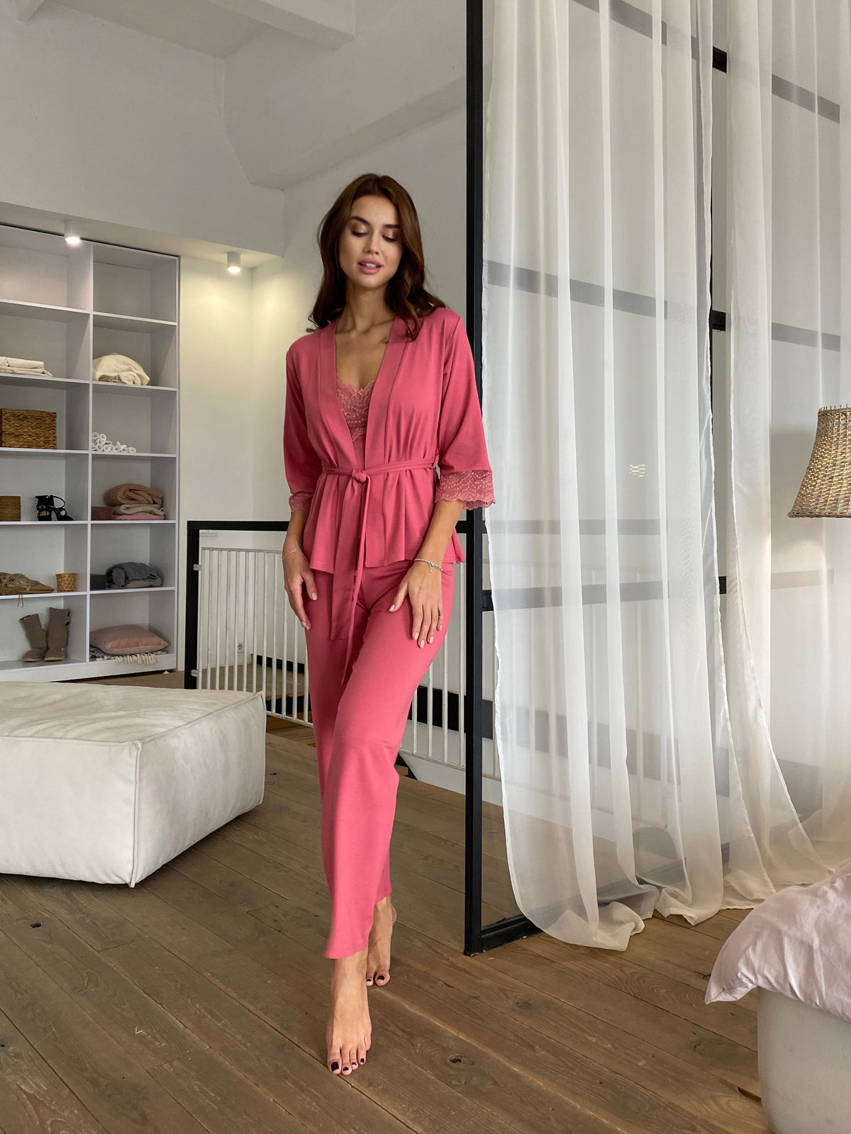 Pajama Set TP-M-4 Coral