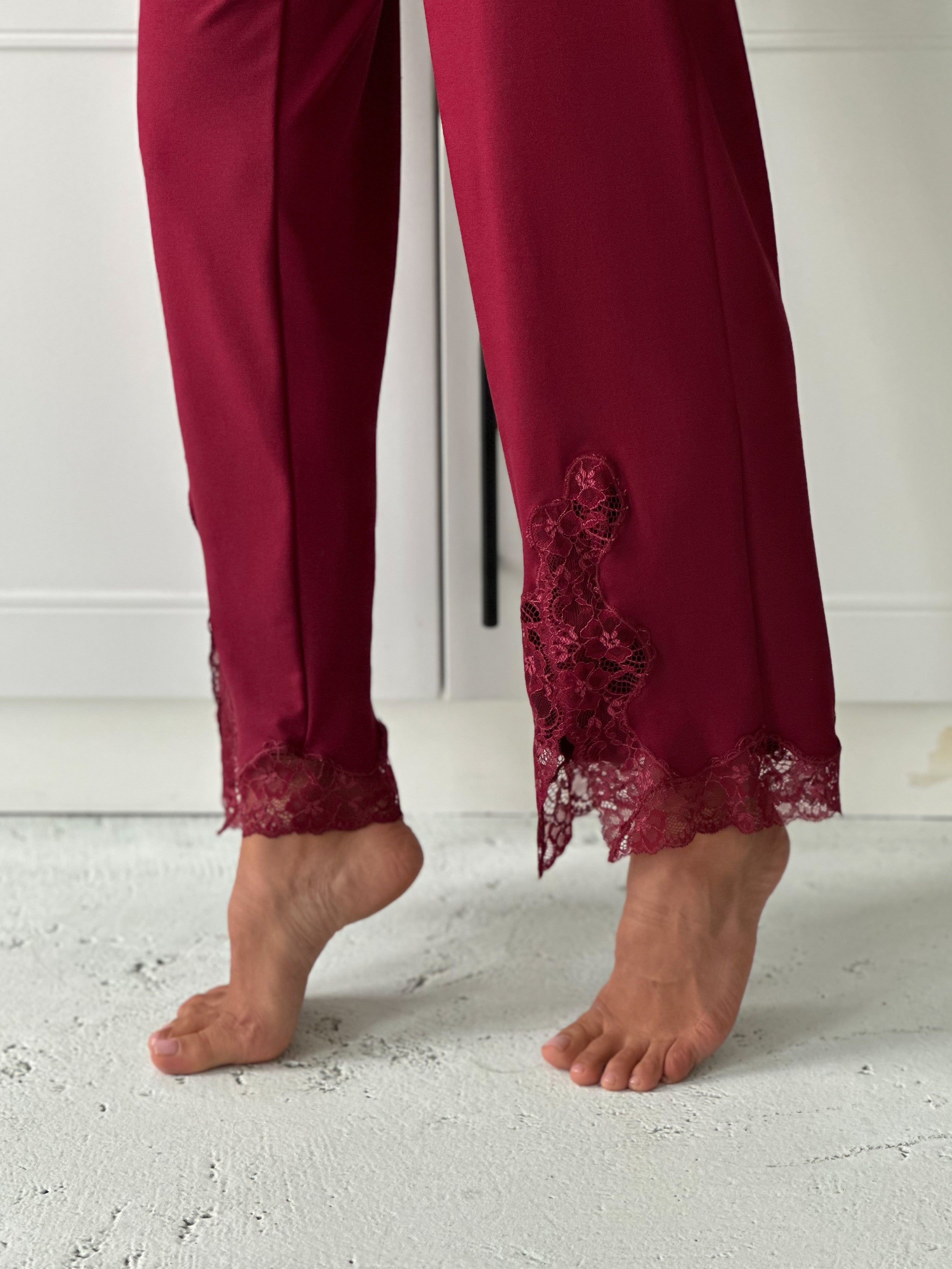 Ensemble de pyjama TP-M-8 Bordeaux