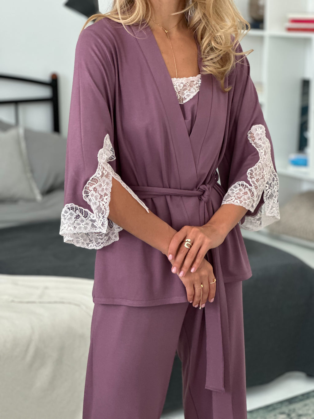 Ensemble de pyjama TP-M-8 Hortensia