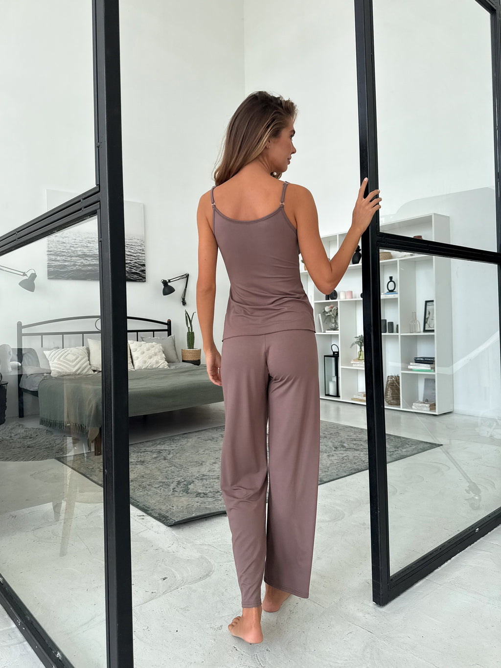 Ensemble de pyjama TP-M-10 Chocolat au lait