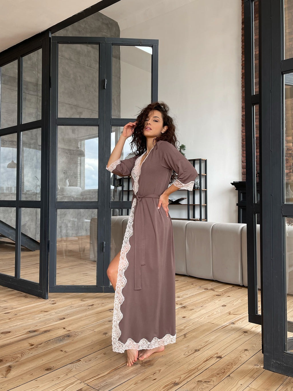 Robe X-M-46 Chocolat au lait