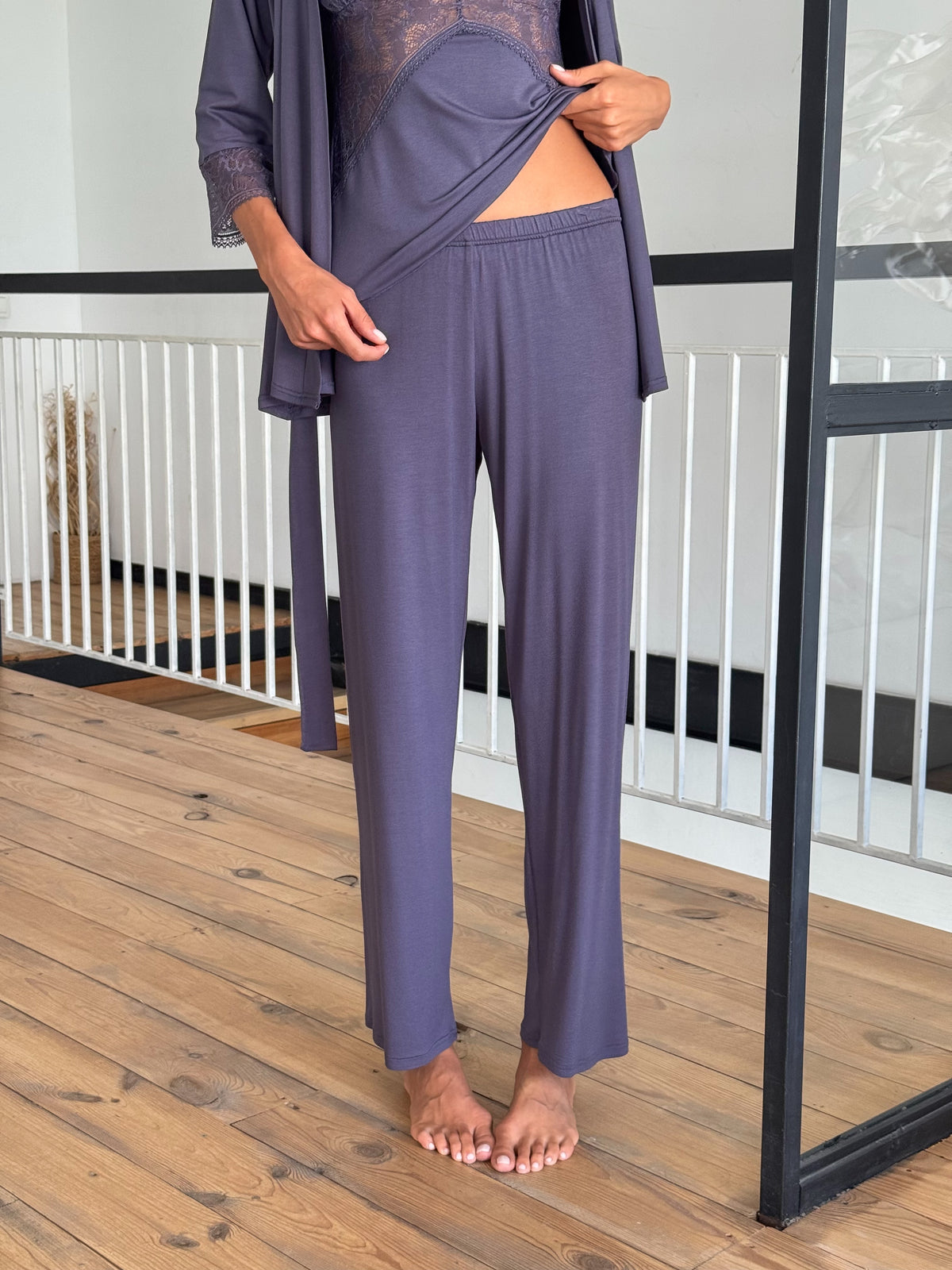 Pajama Set for 4-piece M-1 Lavender Mist