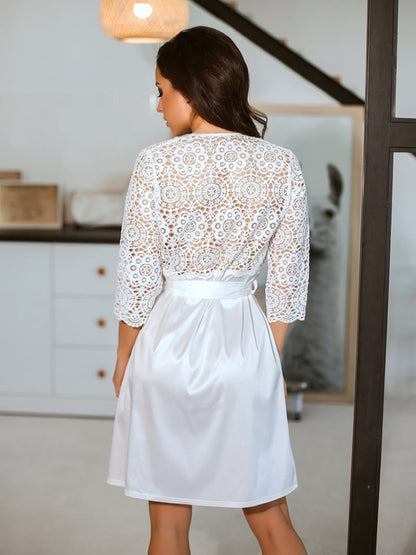 White three pieces pajama set