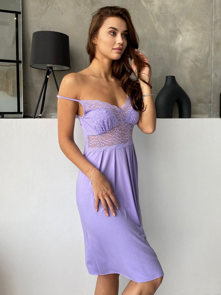 Purple lace nightdress